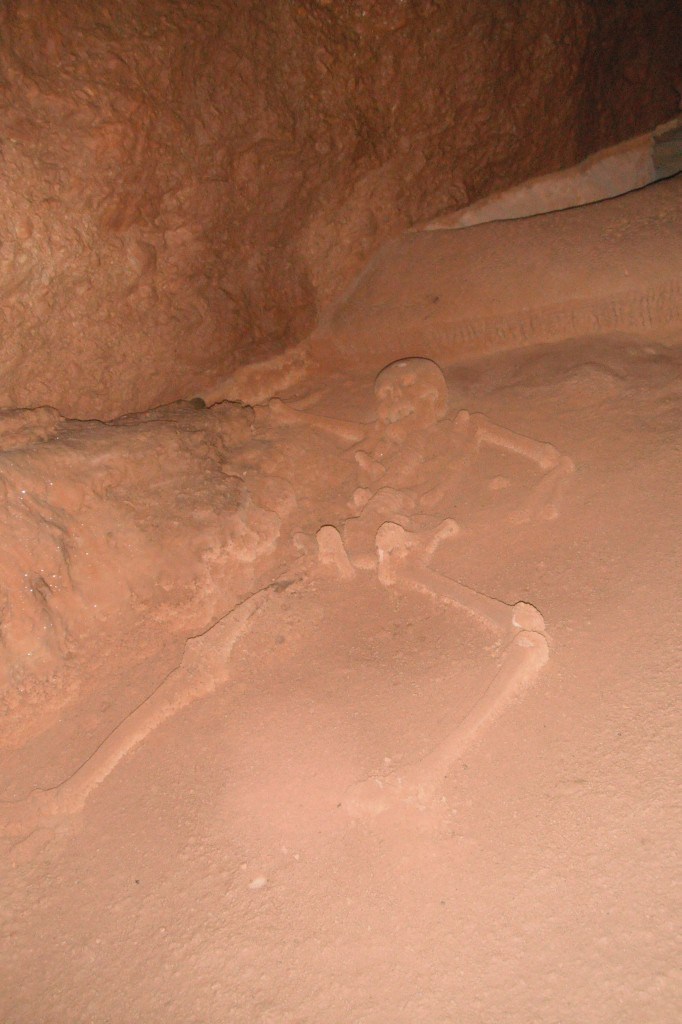 An Ancient Skeleton Deep In The Actun Tunichil Muknal Cave. Things To Do In Belize