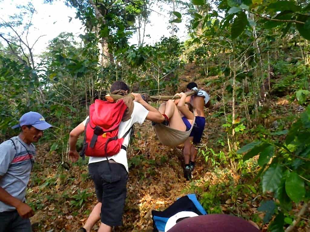 Hauling Anna Up The Mountain. Canyoning In El Salvador