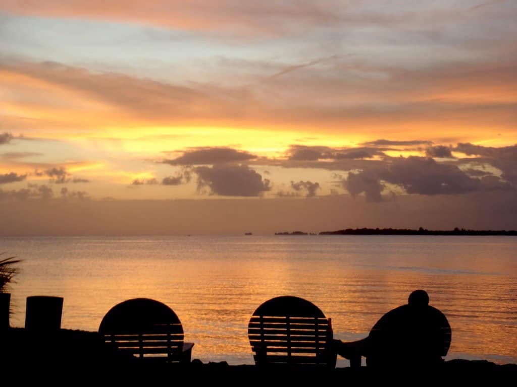 Caribbean Sunset. Utila Honduras