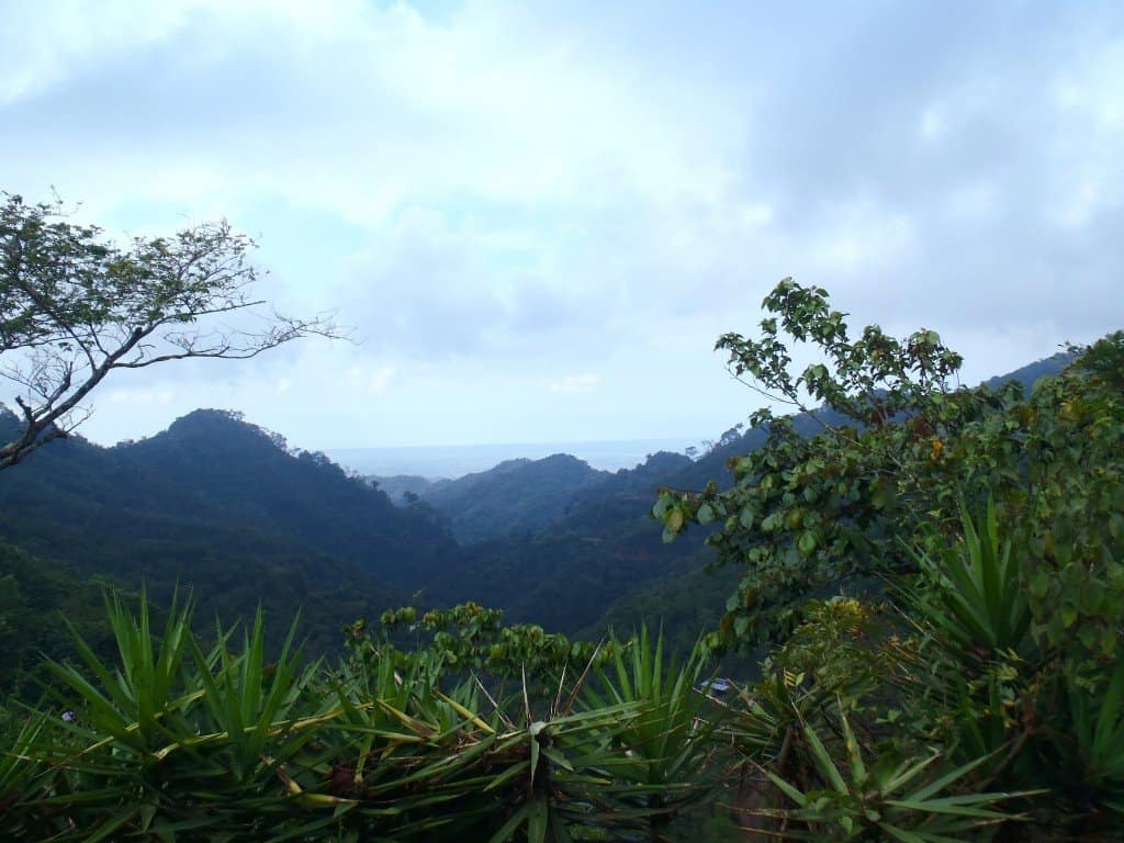 Overlooking Parque Nacional Impossible. Canyoning In El Salvador