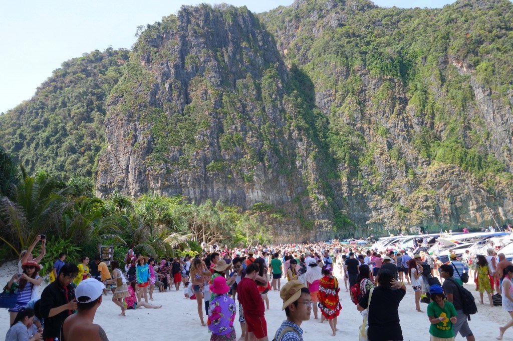 What Was Once Depicted As A Private Paradise Is Now A Tourist Hotspot. Maya Bay