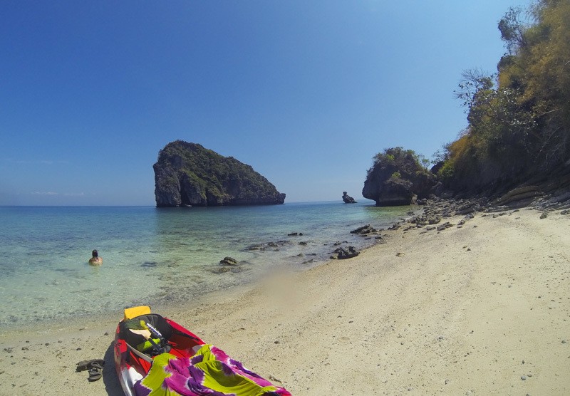 Private Beach Kayak. Ton Sai Bay