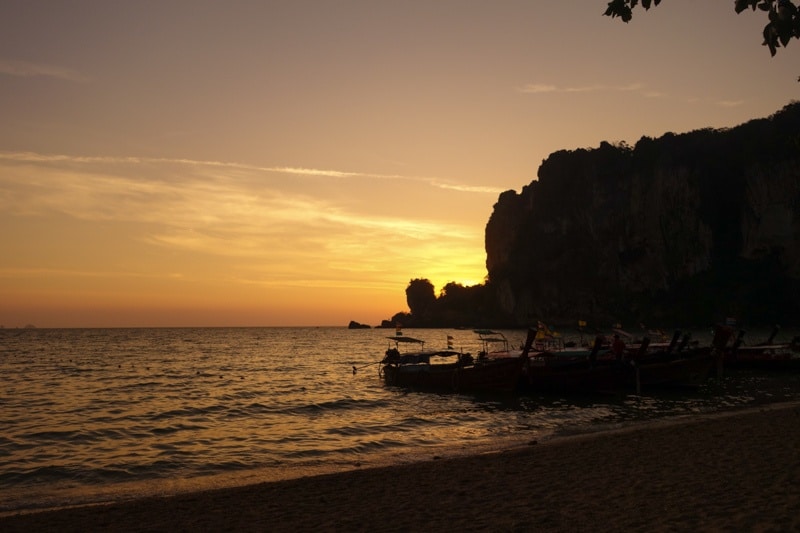 Sunset Ton Sai Bay Beach