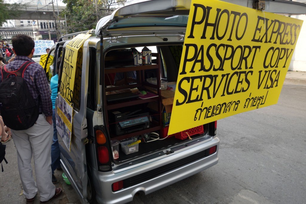 A Very Useful Van Parked Right Out The Front Of The Embassy.