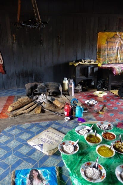 The Kitchen And Dining Room At Our Homestay. Trekking In Hsipaw
