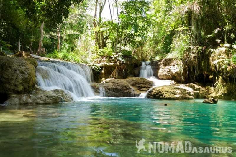 Kuang Si Falls Luang Prabang Laos Nomadasaurus Adventure Travel Blog