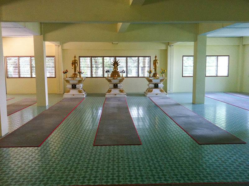 The Meditation Hall. Vipassana Meditation Course Chiang Mai Thailand