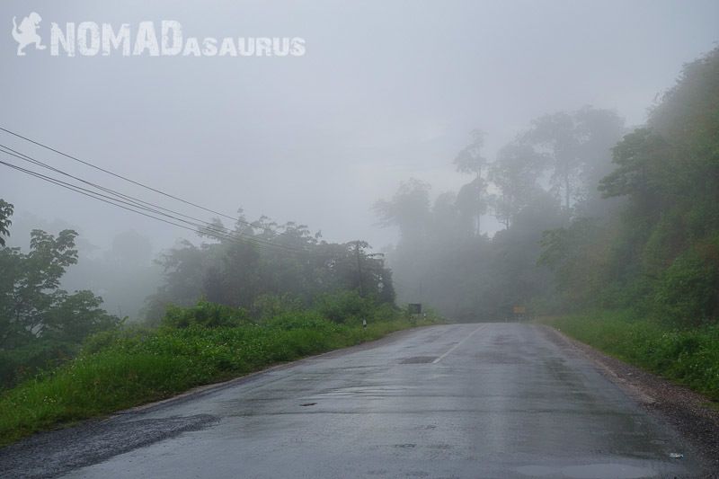 Fog Thakhek Loop Motorbike Scooter Laos