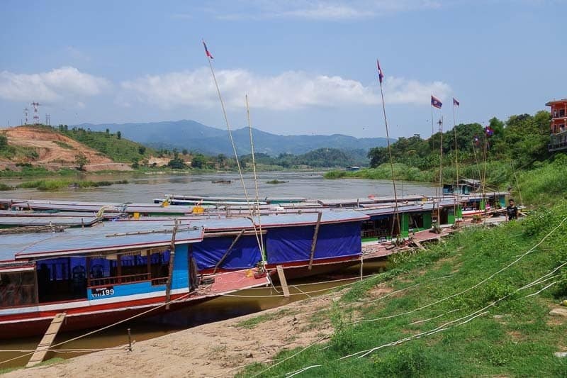 Slow Boat To Laos Waiting To Depart. Chiang Mai Pai Chiang Rai Chiang Khong Luang Prabang Tips Cost Advice