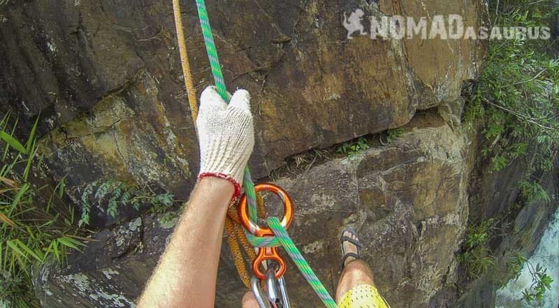 Abseiling. Canyoning In Dalat.