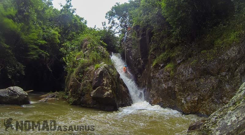 In The Washing Machine. Canyoning In Dalat.