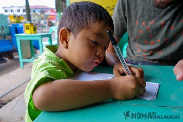 Drawing Kid People Of Myanmar