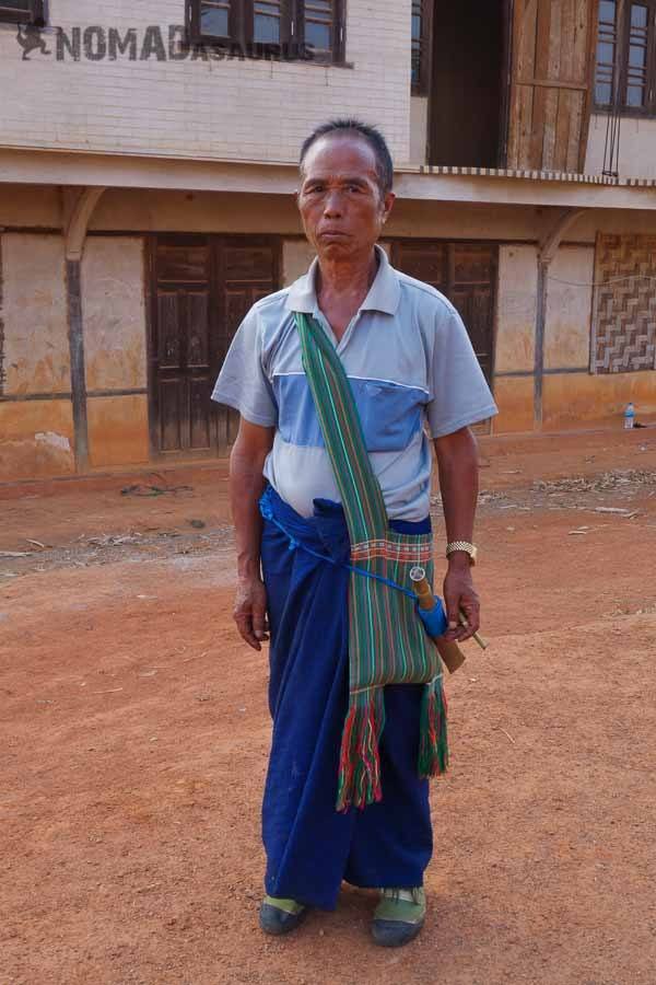 Standing Man People Of Myanmar