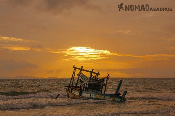 Ship On Otres Beach