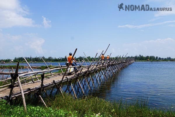 Vespa Tour Hoi An Vietnam Bamboo Bridge