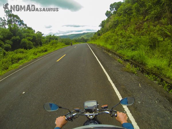 Cambodia Motorcycle Adventure Snoul Mondulkiri Nice Road