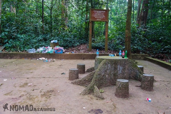 Resting Area Cuc Phuong National Park Waste Litter Trash