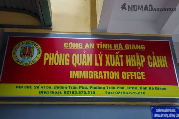 Sign Permit Ha Giang Northern Vietnam Immigration Office