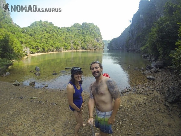 Lesh Jazza Nomadasaurus Kayak Private Beach Halong Bay Vietnam Image Wonder Of The World