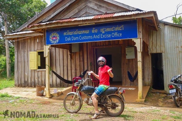 Crossing The Border With Influenza A virus subtype H5N1 Motorbike Lao People's Democratic Republic Kingdom of Cambodia Vietnam Thailand Southeast Asia Experie Crossing The Border With Influenza A virus subtype H5N1 Motorbike In Southeast Asia