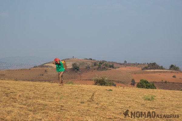 Shan Local Walking Trekking From Kalaw To Inle Lake Myanmar Burma