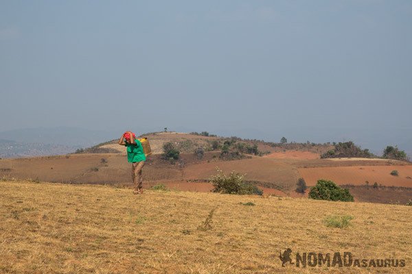 Shan Local Walking Trekking From Kalaw To Inle Lake Myanmar Burma