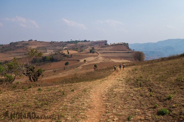 Landscapes Trekking From Kalaw To Inle Lake Myanmar Burma