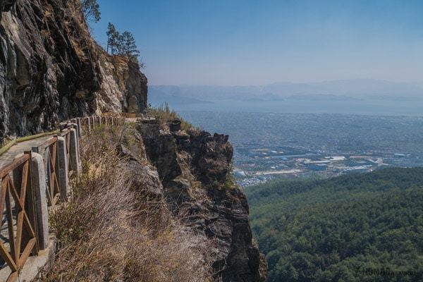 Path Cliff Hiking Mount Cangshan Dali Yunnan China