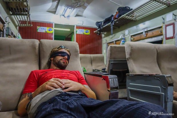 Jazza Asleep Train Travelling With A Hangover Sucks