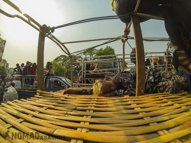 Passed Out On Truck Travelling With A Hangover Sucks