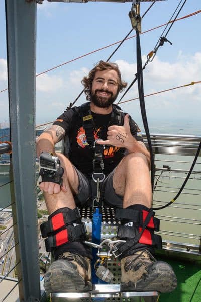 Jazza World's Highest Bungy Jump Macau Tower Aj Hackett Bungee