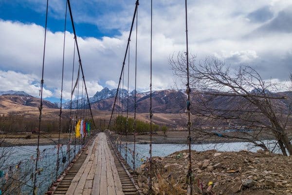 Ganzi Bridge Tibet Overland Route Shangri La To Chengdu Kham Province Travel