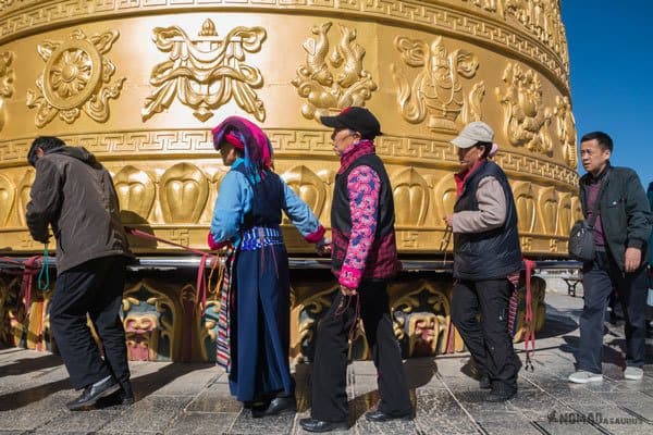 World's Largest Prayer Wheel Tibet Overland Route Shangri La To Chengdu Kham Province Travel