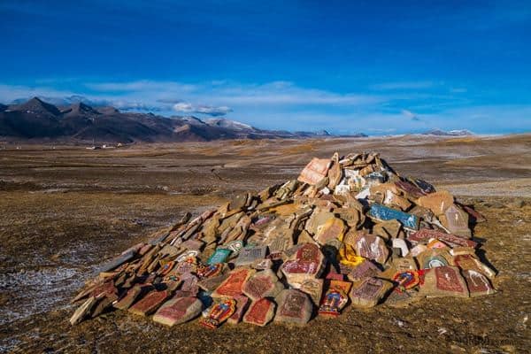 Tibetan Sky Burial Stones