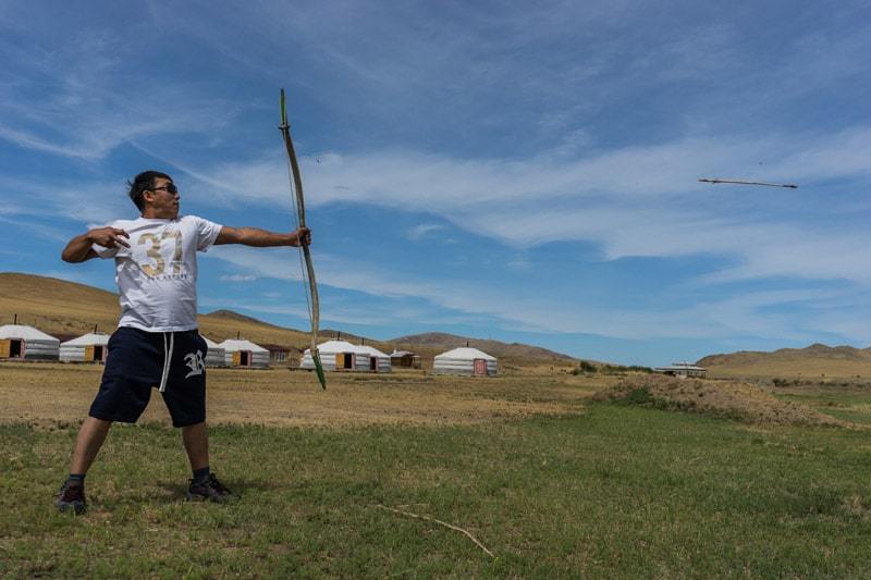 Archery Gobi Desert Tour Mongolia Photo Journal Selena Travel