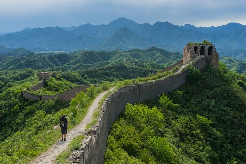 Jazza Hiking Gubeikou Section Camping On The Great Wall Of China