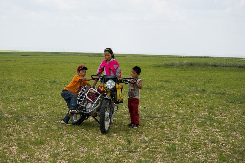 Kids Motorbike Gobi Desert Tour Mongolia Photo Journal Selena Travel