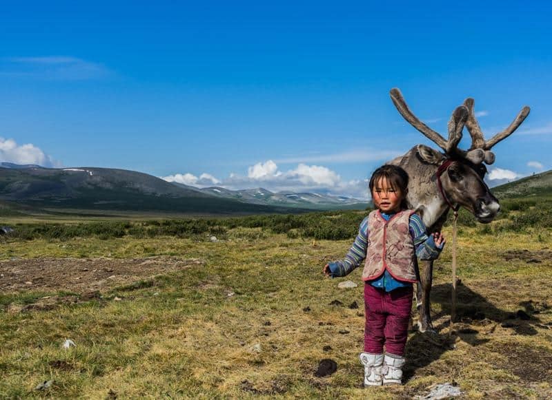 Tsaatan Dukha Reindeer Herders Mongolia