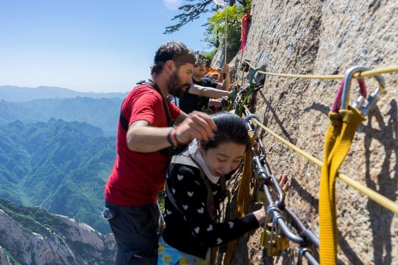 Scared Local Mount Huashan Hike