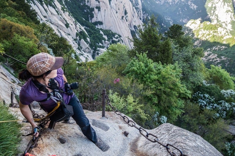 Alesha Views Mount Huashan Hike