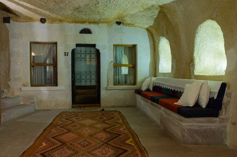 Sitting Area Kale Konak Cave Hotel Uchisar Goreme Best Boutique Hotel Cappadocia