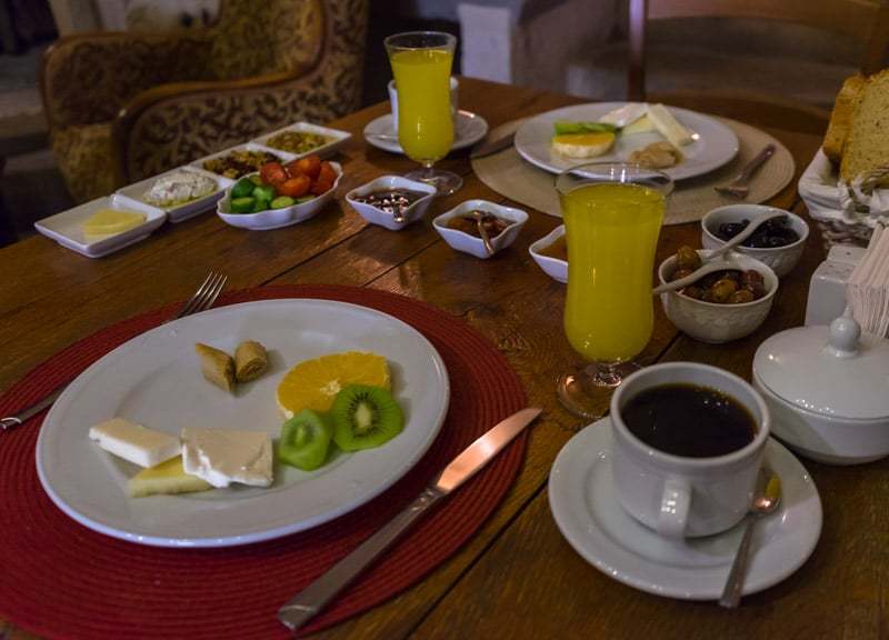 Breakfast Kale Konak Cave Hotel Uchisar Goreme Best Boutique Hotel Cappadocia