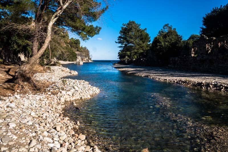 River Mouth Olympos Turkey