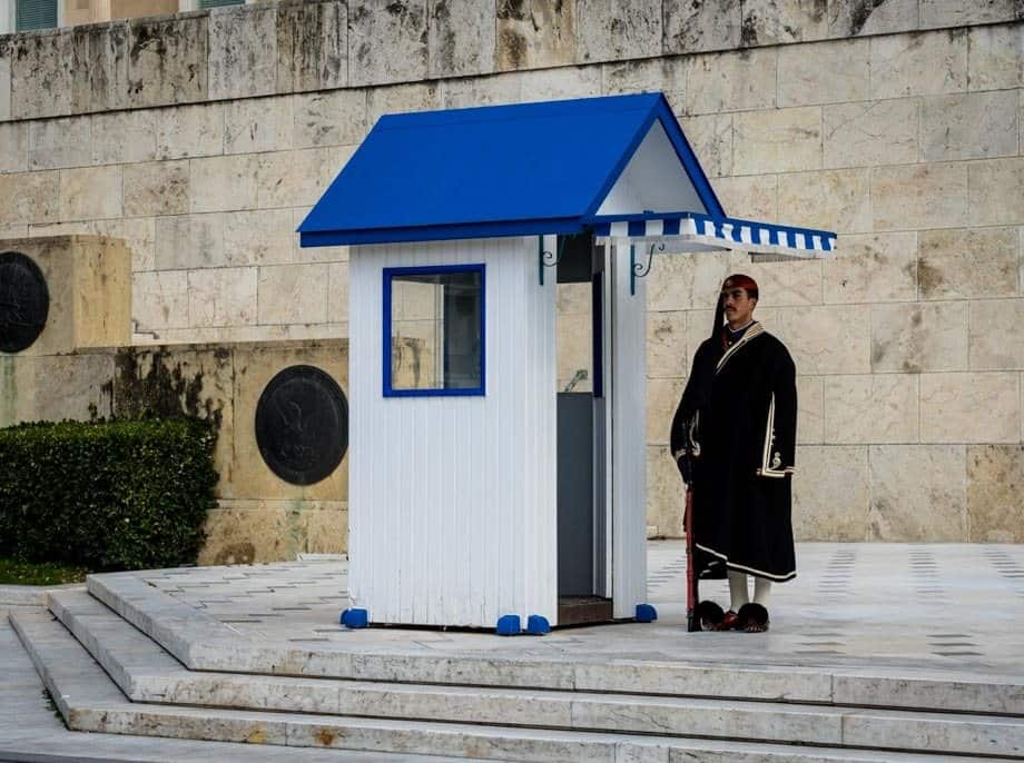 Parliament House Guard Street Scenes Of Athens