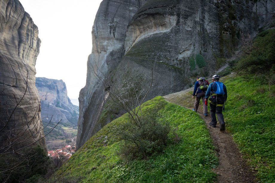 Hiking Trail Great Saint Climb Via Ferrata Meteora Greece