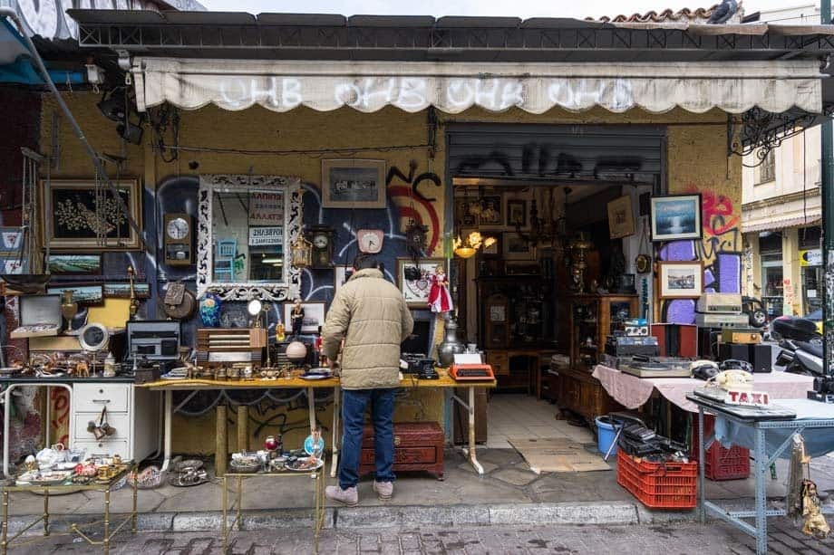 Monastiraki Flea Market Street Scenes Of Athens