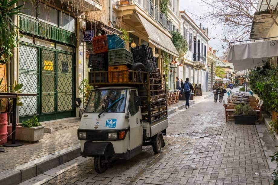 Trishaw Street Scenes Of Athens