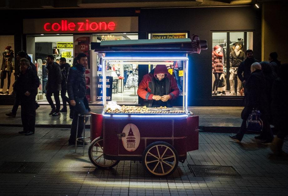 Chestnut Vendor Istanbul