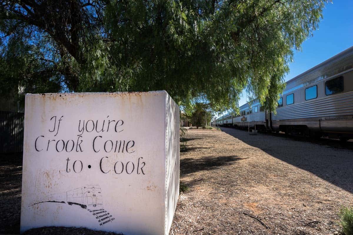 Famous Cook Sign Indian Pacific Rail Journey #Journeybeyond