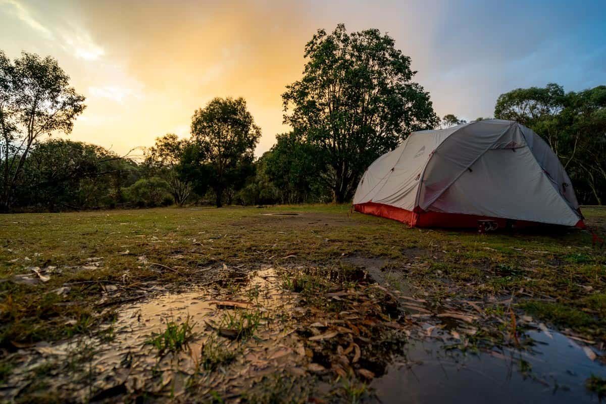 Island Bend Campsite Morning Climbing Mount Kosciuszko